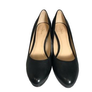 Cole Haan Black Leather High Heels Size 9 1/2